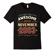 Awesome Since November 2003 T-Shirt Funny 14th Birthday Tee