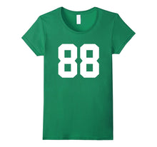 #88 Team Sports Jersey Number Front & Back Player / Fan Tee