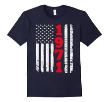 46th Birthday Gifts for Mom Dad Shirt: 1971 USA America Flag