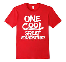 Mens One Cool Great Grandfather T Shirt - Fathers Day Gift Tee
