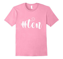 10th Birthday Girls Shirt Gift Kids Hashtag Milestone Ten 10