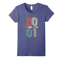 Awesome Since 2001 T-Shirt 16 Yrs Old Bday 16th Birthday Tee