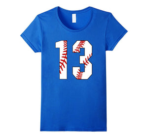 #13 Baseball Birthday Thirteen Baseball Mom