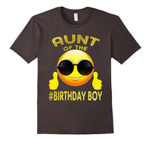 Aunt of the Birthday Boy Cool Emoji T-Shirt Gift for Aunt