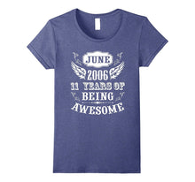 11 Year Old Kid Born in June 2006 Awesome Birthday T Shirt