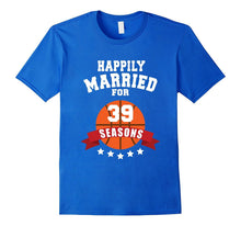 39th Wedding Anniversary T-Shirt Basketball Couple Gift Tee