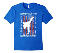 Taekwondo Shirt 5 Tenets Taekwon-Do Martial Arts Kick White