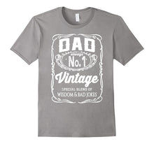 Mens Funny Vintage Fathers Day Shirt Design - Wisdom & Bad Jokes