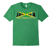 Jamaica Tshirt Where Champions Are Born Jamaican Flag Tee