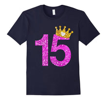 15th Birthday Shirt Princess Crown