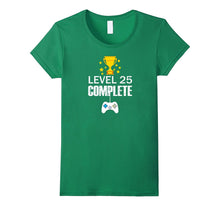 Funny Level 25 Complete T-Shirt 25th Birthday Gamer Gift Tee