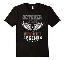 October 2001 Gift 16 Years Old Shirt - 2001 Birthday T Shirt