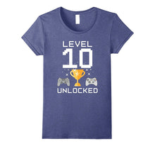 10th Birthday Level 10 Unlocked Funny Gamer T-Shirt Gaming