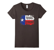 Texas Strong Support for Texas Distressed Flag T-Shirt