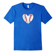 Baseball Heart Distressed Cute Mom Love T Shirt Gift Dad