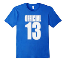 13th Birthday T-Shirt Official Teenager Novelty Tee