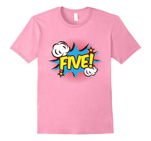 5 Years Old 5th Birthday B-Day Superhero T-Shirt