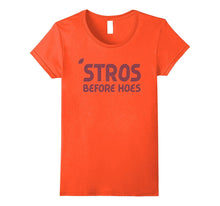 'Stros Before Hoes Houston Funny Retro Orange T-Shirt