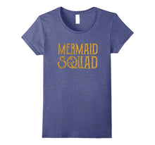 Mermaid Squad. Mermaid Lovers Gold T-Shirt.