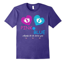 Pink or Blue: Baby Shower Gender Reveal Gift Shirt for Aunty