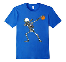 Halloween Dabbing Skeleton Basketball TShirt Funny Dab Dance