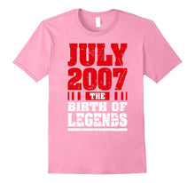 10 Years Old Kid Birthday Gift T-Shirt Born in July 2007 Tee