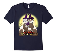 Halloween Ferret Family Shirt Witch Full Moon Pumpkin Night