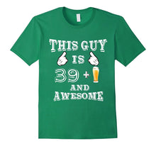 Funny 40th Birthday Mens T-Shirt 39 + Beer Gag Tee