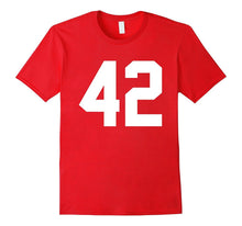 #42 Team Sports Jersey Number Front & Back Player / Fan Tee