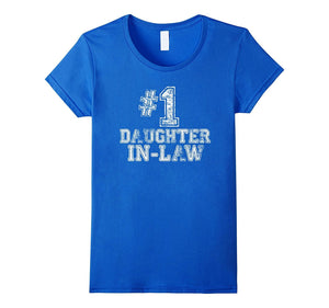 #1 Daughter-In-Law T Shirt -Number One Mother's Day Gift Tee