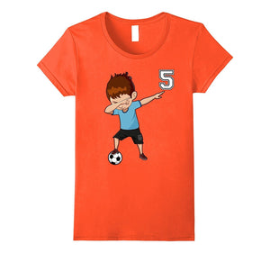 #5 Soccer Shirt for Boys Funny Dabbing Dab Dance Soccer Ball