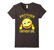 Brother of the Birthday Girl Smile Emoji T-Shirt Gift