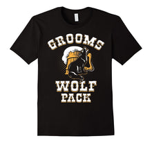 Mens Groom's Wolf Pack Bachelor Party T-Shirt