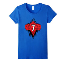 Superhero Birthday Shirt 7 Year Old Tshirt Girls Boys Comic