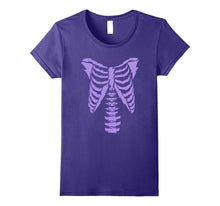 Skeleton Halloween Costume Halloween T-Shirt (Light Purple)