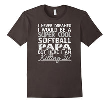 Men's I Never Dreamed I Would Be a Softball PAPA T-Shirt Tshirt T