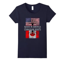 Funny Canadian Roots T-Shirt Canada America American Quote
