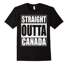 Straight Outta Canada T-Shirt Funny Canadian Gift Shirt