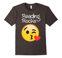 Reading Rocks Fun Teacher Reader Emoji HEARTS Love T Shirts
