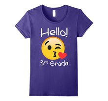 3rd Grade Back to School Hello Third Grade Emoji T-Shirt