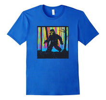 Colorful Funny Big Foot Sighting Vintage Novelty Tshirt