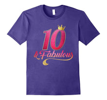 10th Birthday Queen Fabulous 10 Years Old T-Shirt