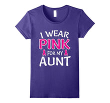 I Wear Pink for My Aunt Shirt Breast Cancer Awareness Tee