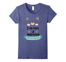 I Am Not a Morning Person Funny Grumpy Kitty Cat T-Shirt