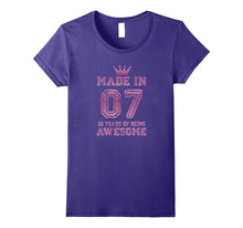 10th Birthday Gift Made in 2007 Awesome Pink T-Shirt