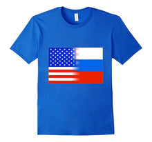 American Russian USA Russia Flag Patriot Immigrant T Shirt