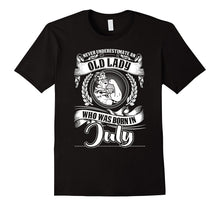Never Underestimate an Old Lady Born in July T-Shirt