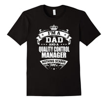Mens Dad and QUALITY CONTROL MANAGER - Father's Day Gift Shirts