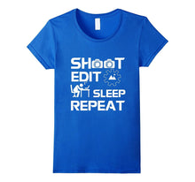 Funny Photographer T-Shirt, Shoot Edit Sleep Repeat Shirt