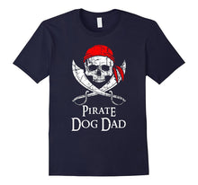 Pirate Dog Dad Family Jolly Roger Skull T-Shirt